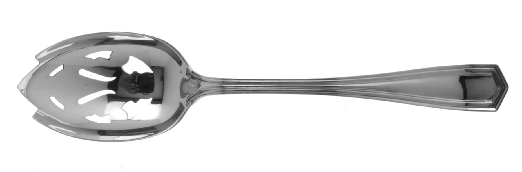 Brandon (Sterling, 1913) Pierced Tablespoon (Serving Spoon) by International Silver-1