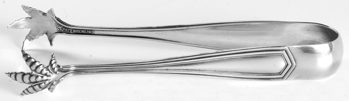 Brandon (Sterling, 1913) Small Sugar Tongs by International Silver-1