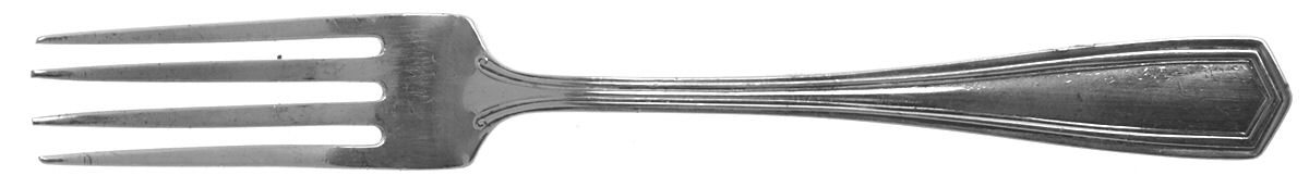 Brandon (Sterling, 1913) Solid Youth Tea Fork by International Silver-1