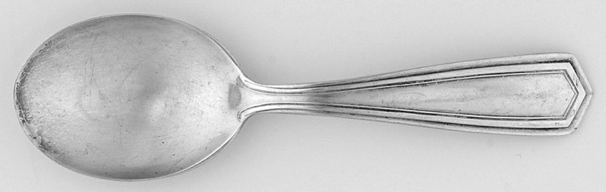 Brandon (Sterling, 1913) Straight Handle Baby Spoon by International Silver-1