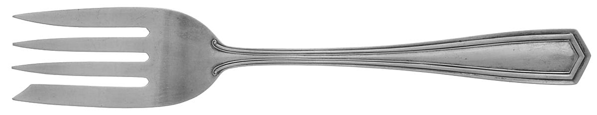 Brandon (Sterling, 1913) Small Solid Cold Meat Serving Fork by International Silver-1