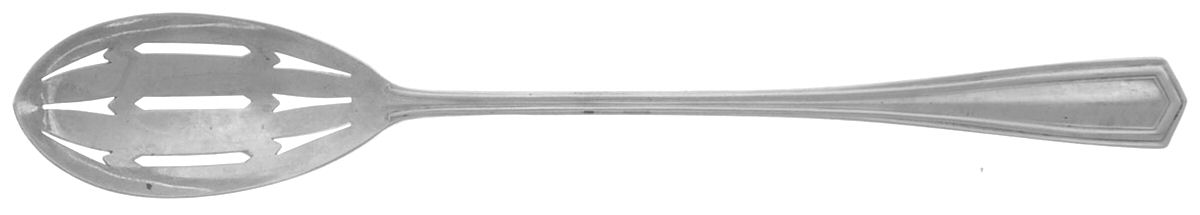 Brandon (Sterling, 1913) Pierced Bowl Short Handle Olive Spoon by International Silver-1