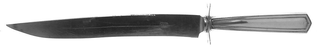 Brandon (Sterling, 1913) Large Stainless Blade Roast Carving Knife by International Silver-1