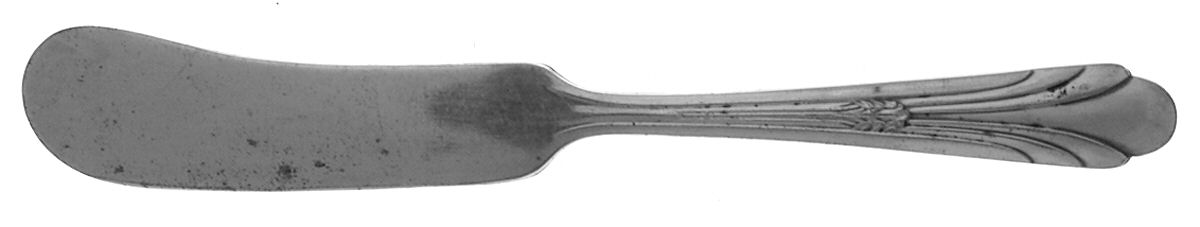 Brandon (Silverplate, 1939) Flat Handle Butter Spreader by International Silver-1