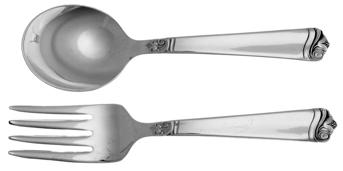 Bright Future (Silverplate, 1954) 2 Pc Baby Set (BF, BS) by International Silver-1
