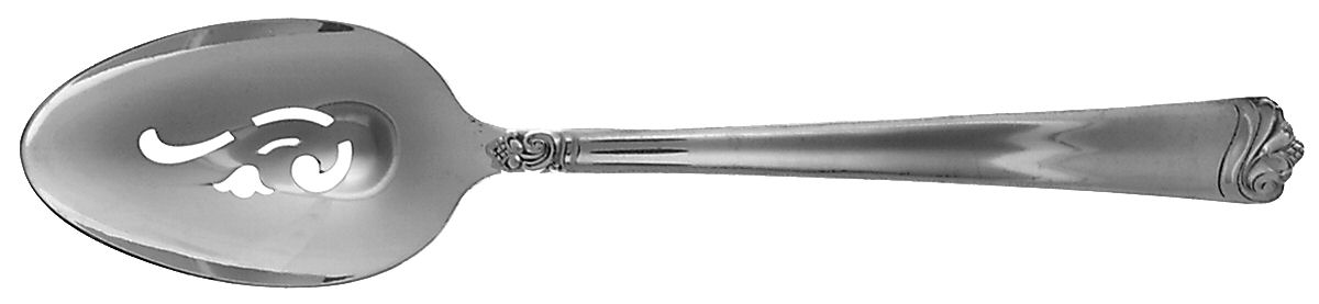 Bright Future (Silverplate, 1954) Pierced Tablespoon (Serving Spoon) by International Silver-1