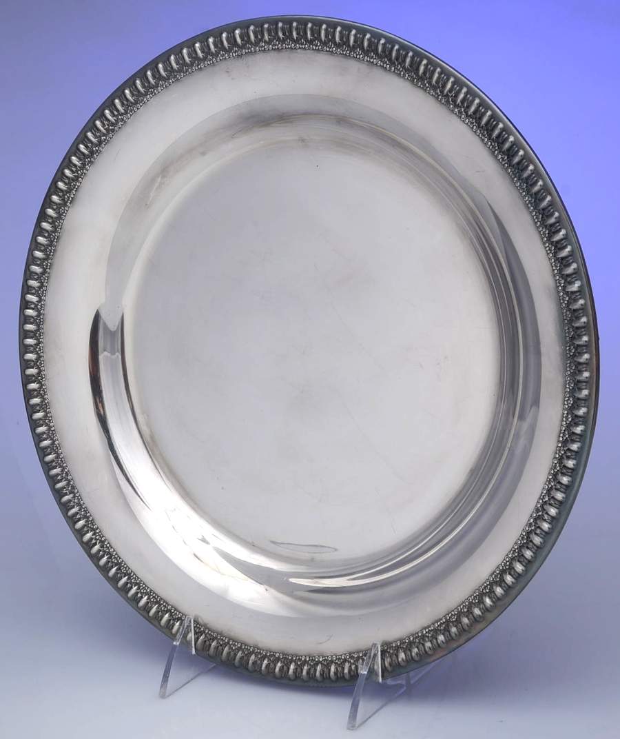 Brandon Hall (Silverplate, Hollowware) 11" Round Tray by International Silver-1