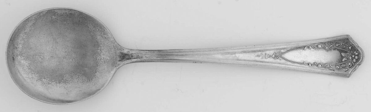 Bride (Silverplate, 1923) Round Bowl Soup Spoon (Gumbo) by International Silver-1