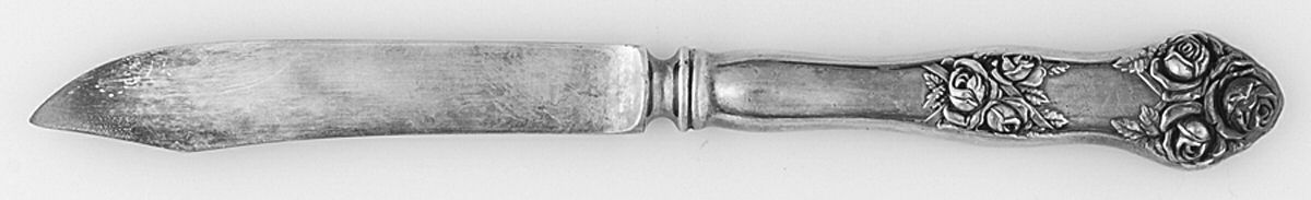 Bride (Silverplate, 1909) Individual Solid Fruit Knife by International Silver-1