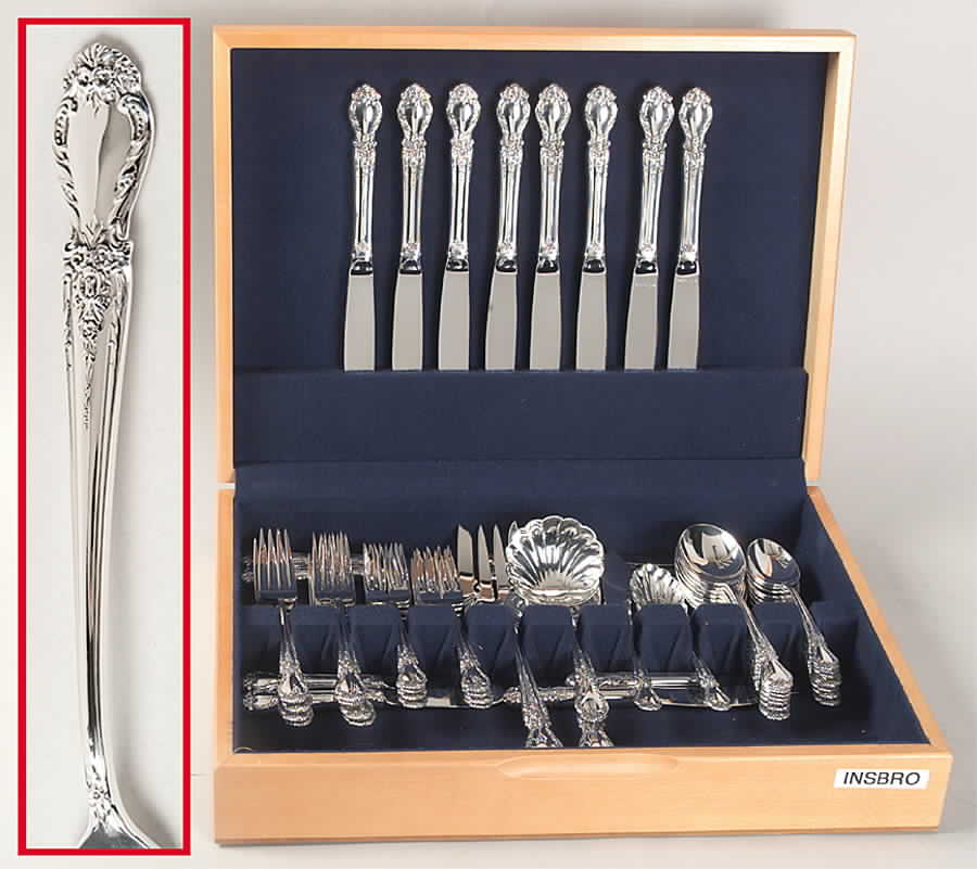 Brocade (Sterling, 1950) 53 Piece Set by International Silver-1