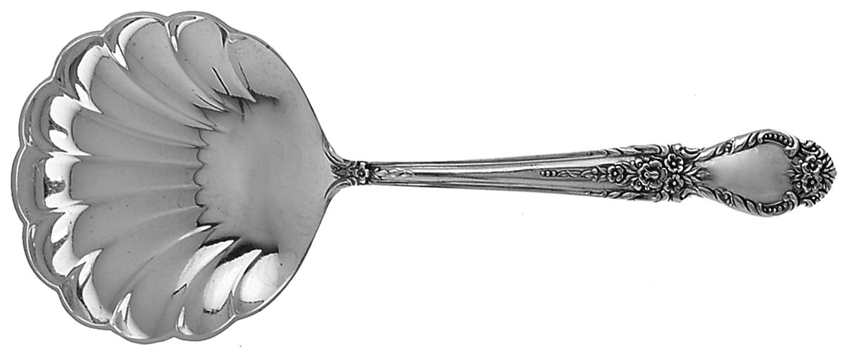 Brocade (Sterling, 1950) Solid Bon Bon Spoon by International Silver-1