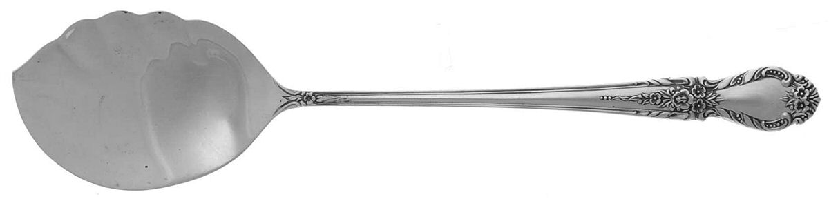 Brocade (Sterling, 1950) Large Solid Jelly Server by International Silver-1