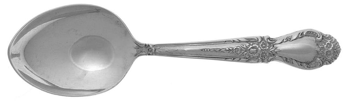 Brocade (Sterling, 1950) Straight Handle Baby Spoon by International Silver-1