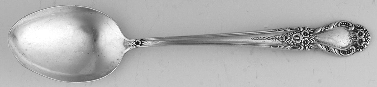 Brocade (Sterling, 1950) Five O'Clock Teaspoon by International Silver-1