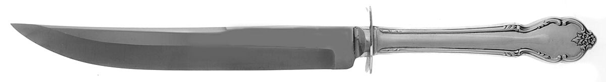 Breton Rose (Sterling, 1954) Small Carving Knife W/Sterling Guard by International Silver-1