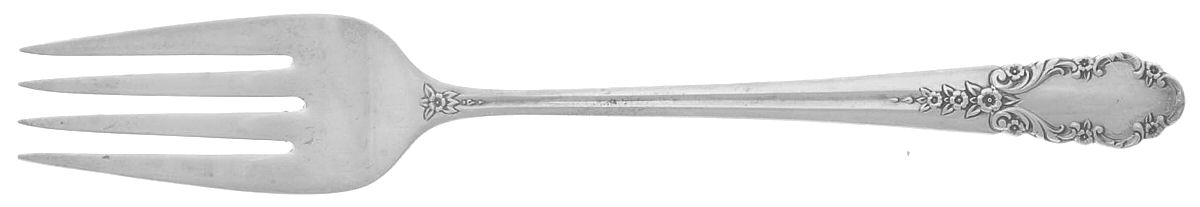 Bridal Veil (Sterling, 1950, No Monograms) Individual Salad Fork by International Silver-1