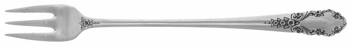 Bridal Veil (Sterling, 1950, No Monograms) Cocktail/Seafood Fork by International Silver-1