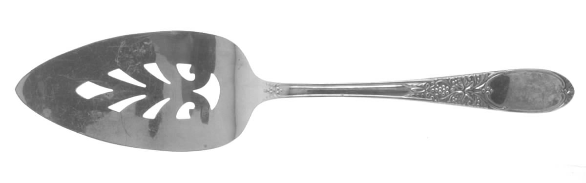 Burgundy-Champagne (Silverplate, 1934) Solid Pierced Pie Server by International Silver-1