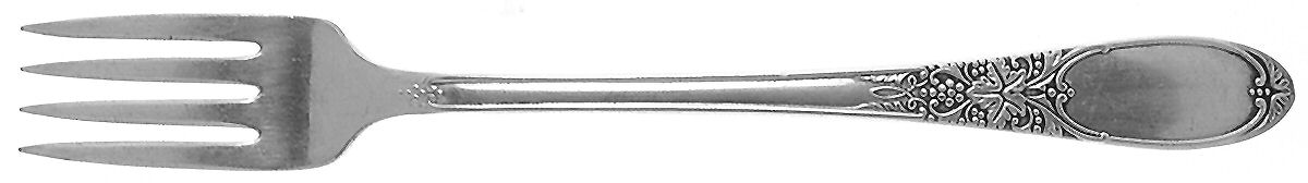 Burgundy-Champagne (Silverplate, 1934) Grille Fork (Viande) by International Silver-1
