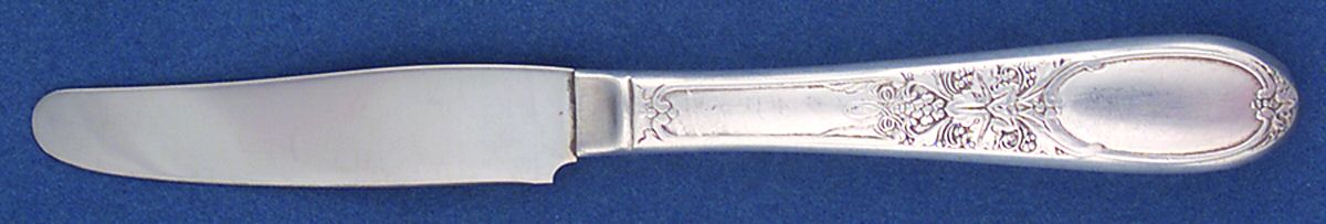 Burgundy-Champagne (Silverplate, 1934) Modern Hollow Butter Spreader (Stainless) by International Silver-1