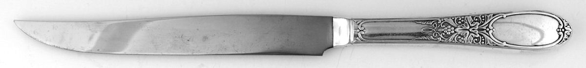 Burgundy-Champagne (Silverplate, 1934) Small Steak Carving Knife with Stainless Blade by International Silver-1