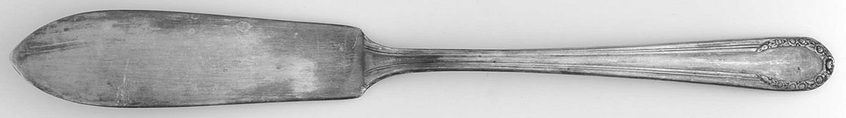 California Blossom (Silverplate, 1941) Flat Handle Master Butter Knife by International Silver-1