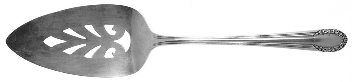 California Blossom (Silverplate, 1941) Solid Pierced Pie Server by International Silver-1