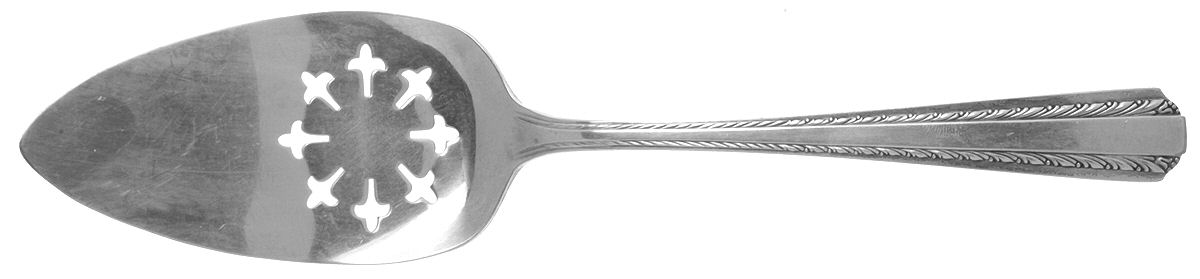 Camelot-Harvest (Silverplate) Solid Pierced Pie Server by International Silver-1