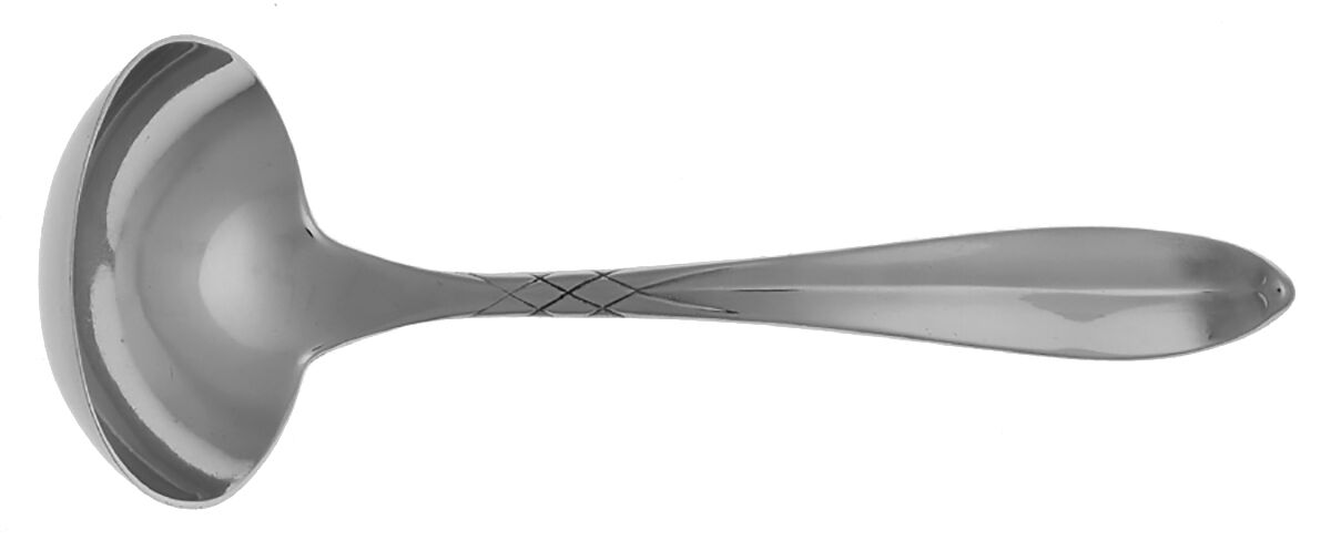 Calypso (Stainless, Lyon) Solid Piece Cream Ladle by International Silver-1