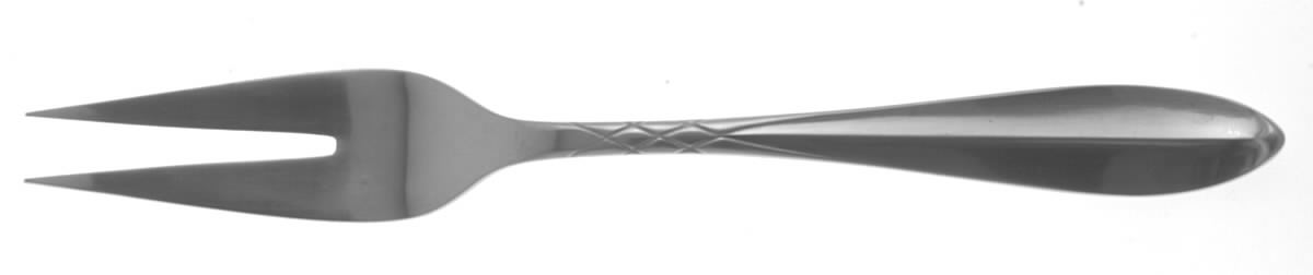 Calypso (Stainless, Lyon) Medium Solid Cold Meat Serving Fork by International Silver-1