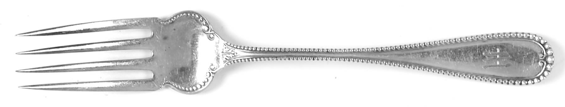 Cambridge (Sterling, 1899) Medium Solid Cold Meat Serving Fork by International Silver-1