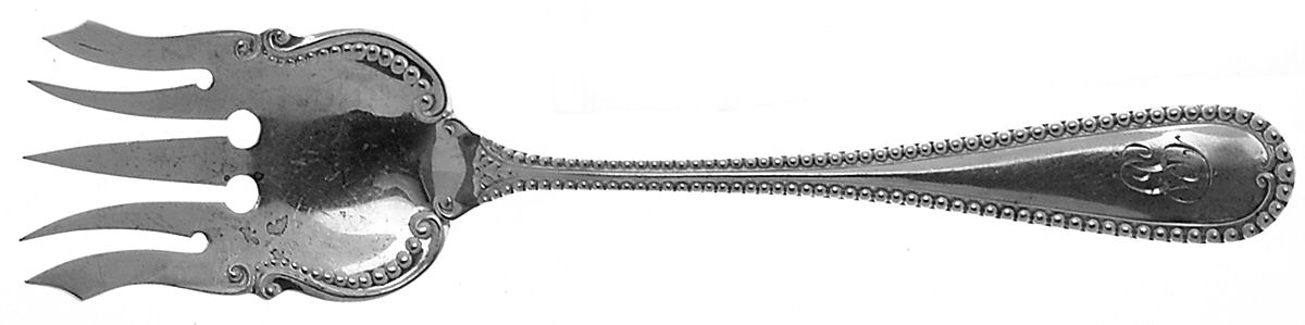 Cambridge (Sterling, 1899) Large Solid Tined Sardine Serving Fork by International Silver-1