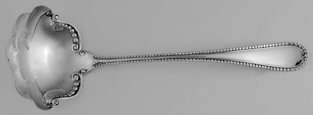 Cambridge (Sterling, 1899) Solid Piece Cream Ladle by International Silver-1