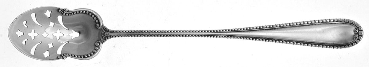 Cambridge (Sterling, 1899) Pierced Bowl Short Handle Olive Spoon by International Silver-1