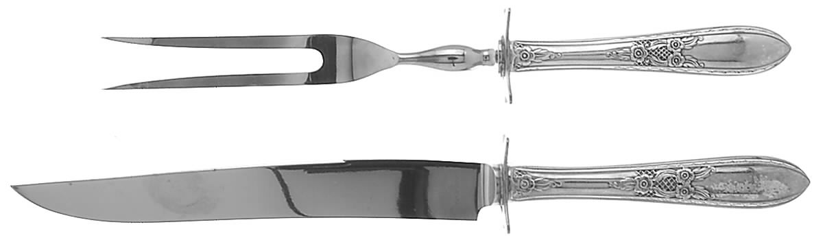 Cameo (Sterling, 1936) Small Stainless Blade 2-Piece Steak Carving Set by International Silver-1