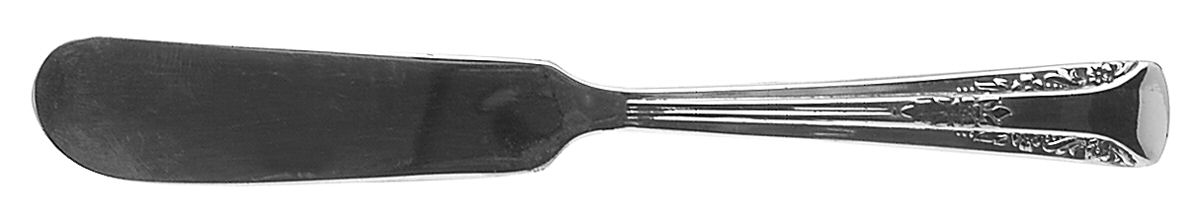 Camelia (Silverplate, 1940) Flat Handle Butter Spreader by International Silver-1