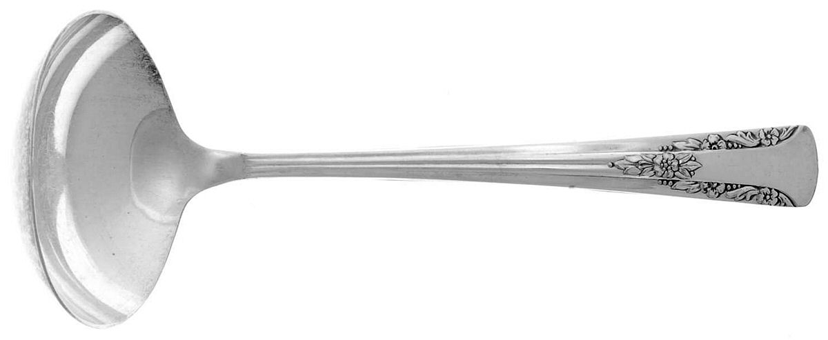 Camelia (Silverplate, 1940) Solid Gravy Ladle by International Silver-1