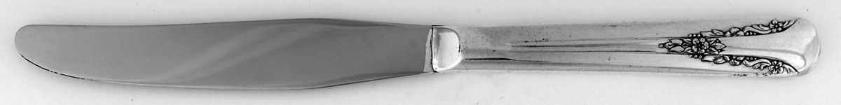 Camelia (Silverplate, 1940) Modern Solid Knife with Pinched Handle by International Silver-1