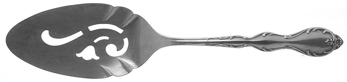 Camelot-Melody (Silverplate, 1964) Solid Pierced Pie Server by International Silver-1