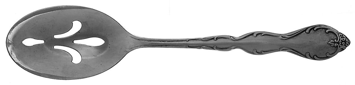 Camelot-Melody (Silverplate, 1964) Pierced Tablespoon (Serving Spoon) by International Silver-1