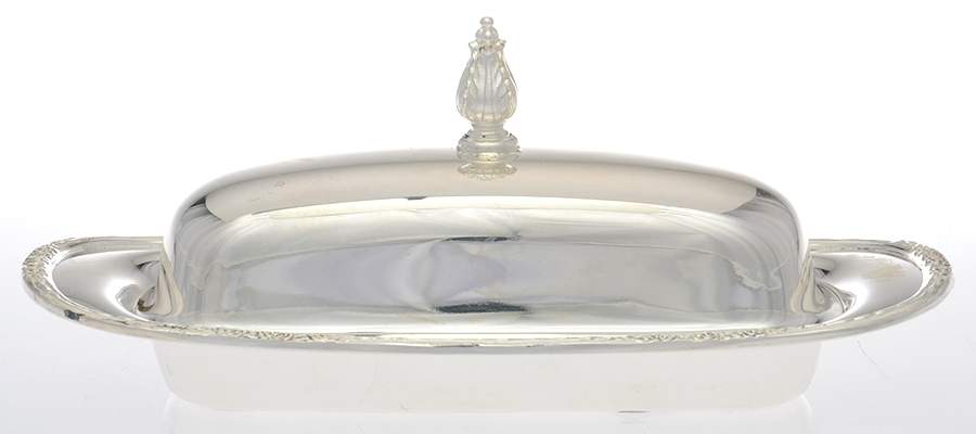Camille (Silverplate, Hollowware) 1/4lb Covered Butter with Liner by International Silver-1