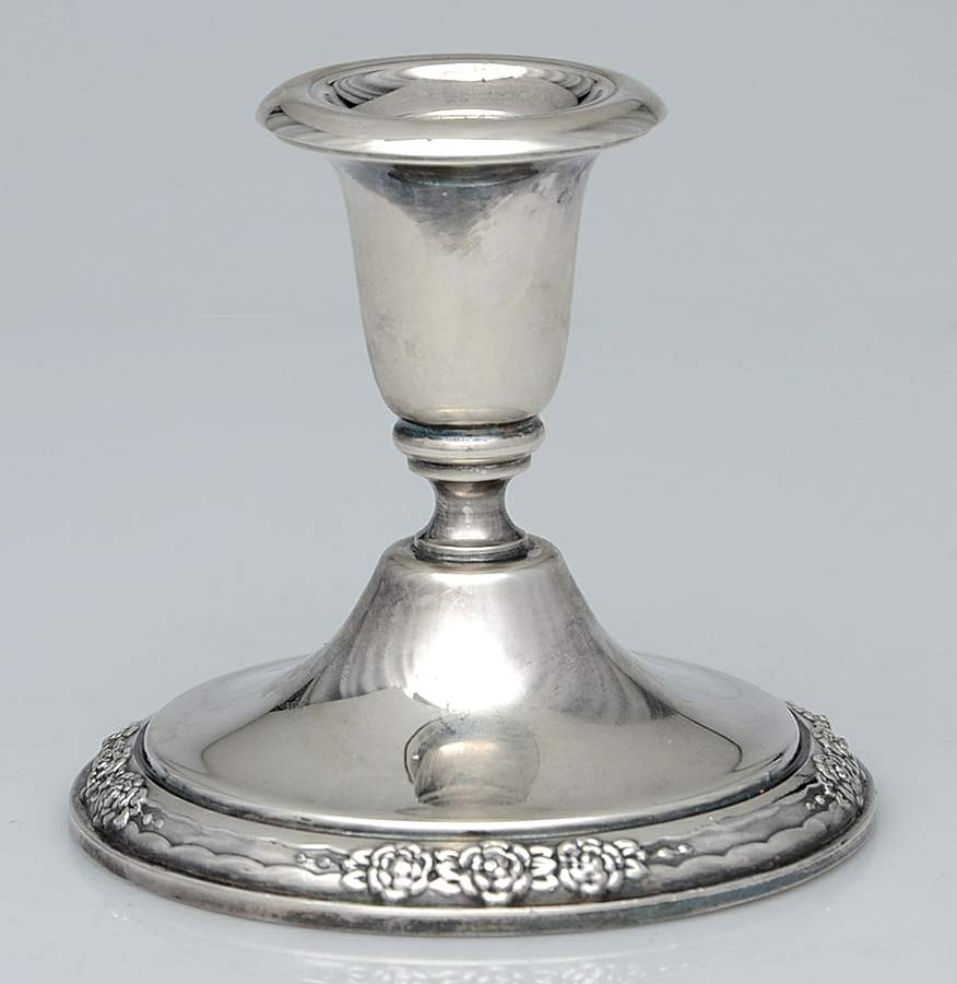 Camille (Silverplate, Hollowware) Plated Console Candleholder by International Silver-1