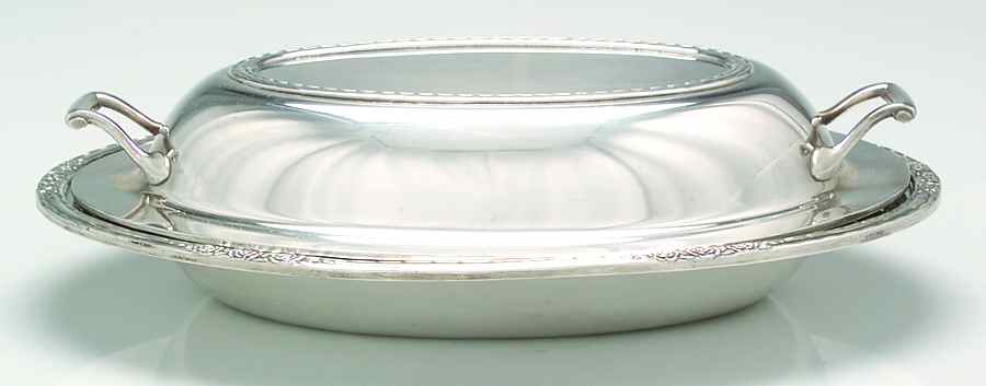 Camille (Silverplate, Hollowware) Double Vegetable Bowl by International Silver-1