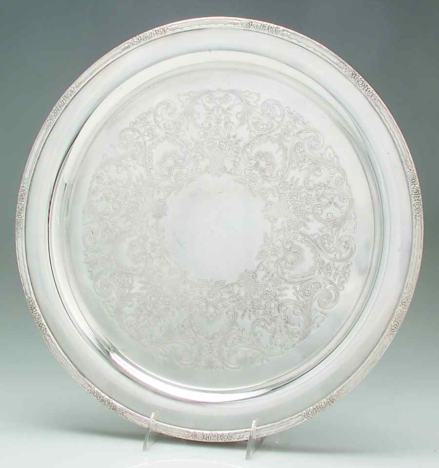 Camille (Silverplate, Hollowware) 15" Round Tray by International Silver-1