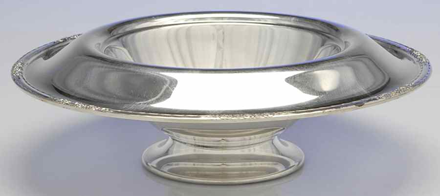 Camille (Silverplate, Hollowware) Round Silver Plate Centerpiece, No Flower Arranger by International Silver-1