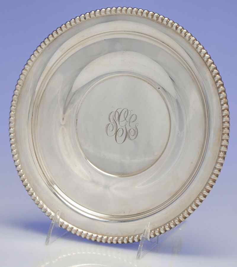 Candlewick (Sterling, Hollowware) 9" Sandwich Plate by International Silver-1