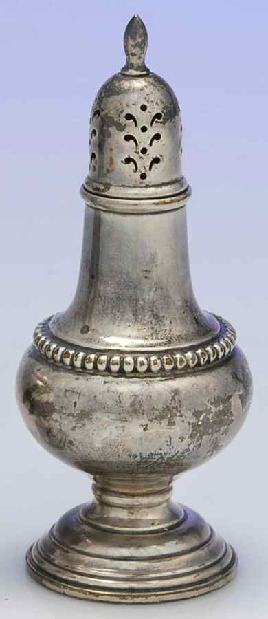Candlewick (Sterling, Hollowware) Weighted Salt Shaker by International Silver-1