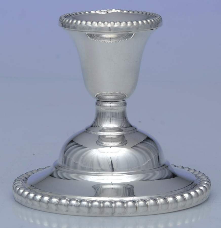 Candlewick (Sterling, Hollowware) Weighted Console Candleholder by International Silver-1