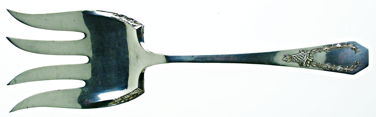 Carolina (Silverplate, 1914) Solid Salad Serving Fork by International Silver-1