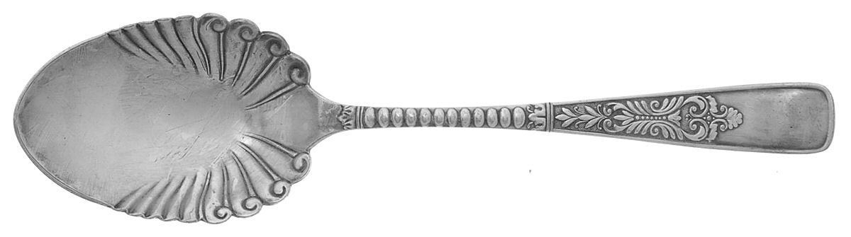 Cardinal (Silverplate, 1887) Solid Shell Berry/Casserole Spoon by International Silver-1